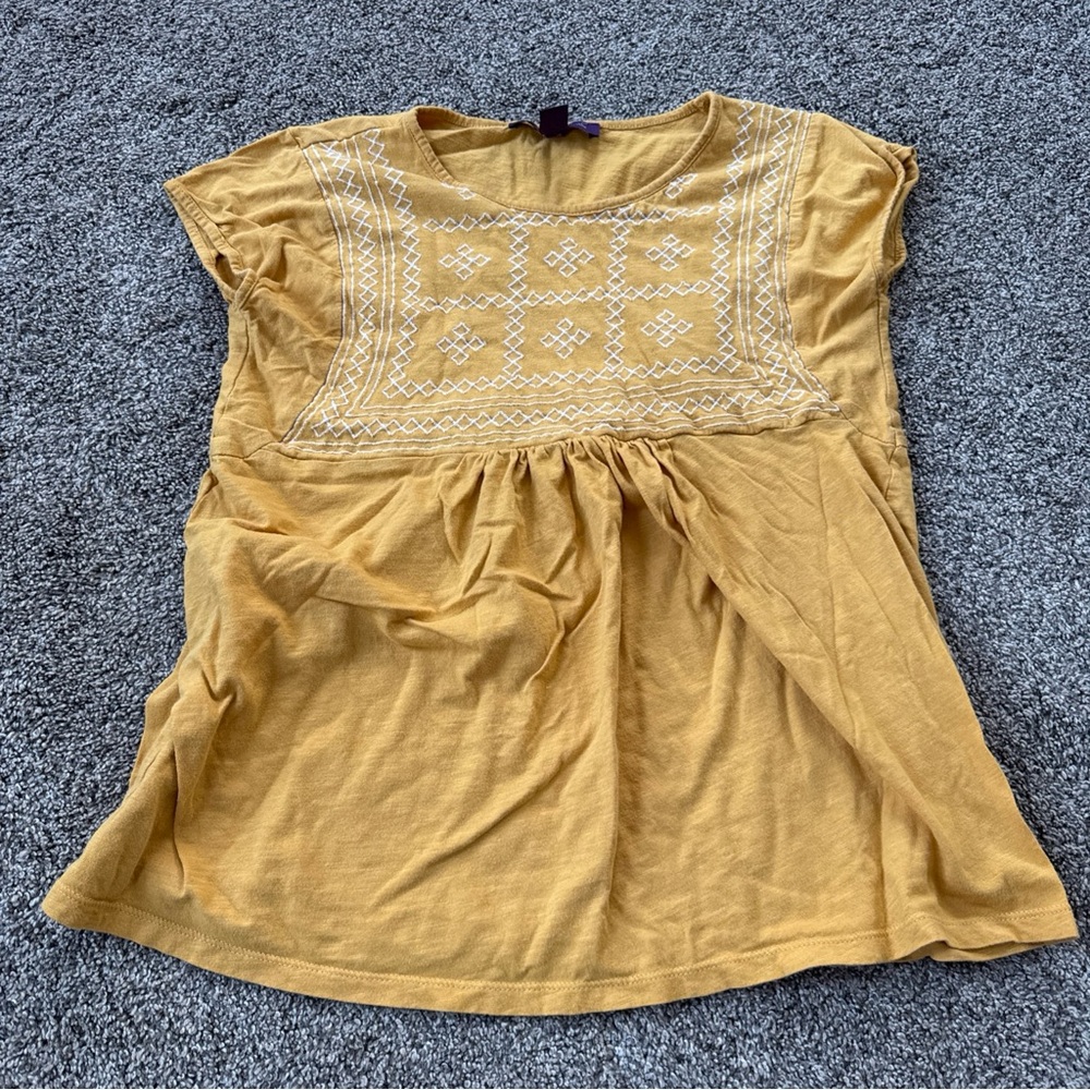 Gloria Vanderbilt Small Embroidered Women's Top